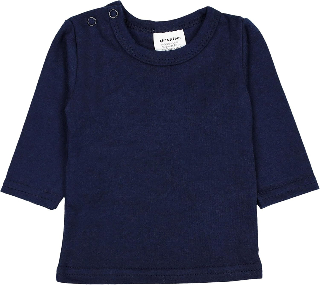 TupTam Baby Jungen Langarmshirt Gestreift 5er Set 62 Mehrfarbig 6, 62 Mehrfarbig 6
