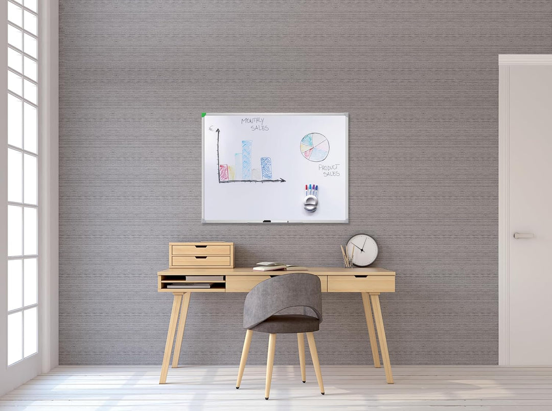 FRANKEN Whiteboard, Schreibtafel U-Act!Line®, lackiert, magnetisch, beschreibbar, trocken abwischbar