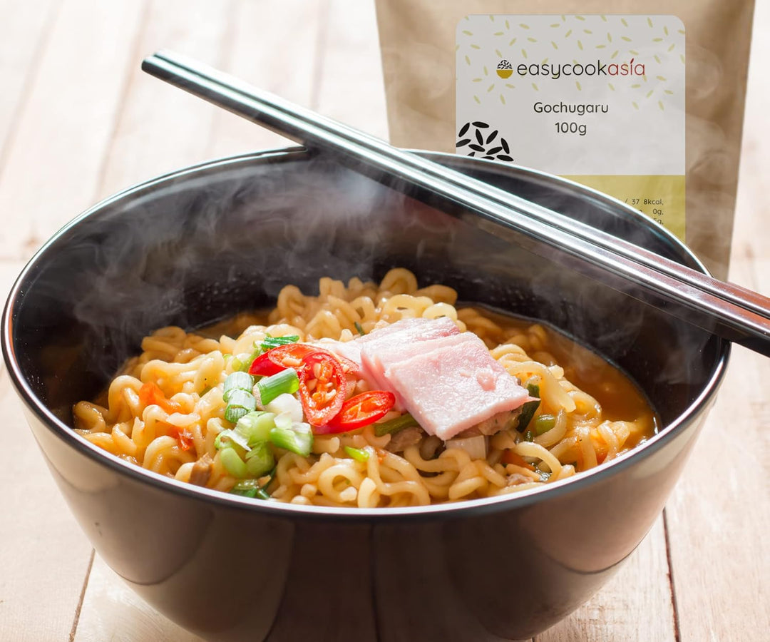 EasyCookAsia Gochugaru | Koreanische Chiliflocken für Kimchi | 3 x 100g | Gochugaru Chilipulver | gr