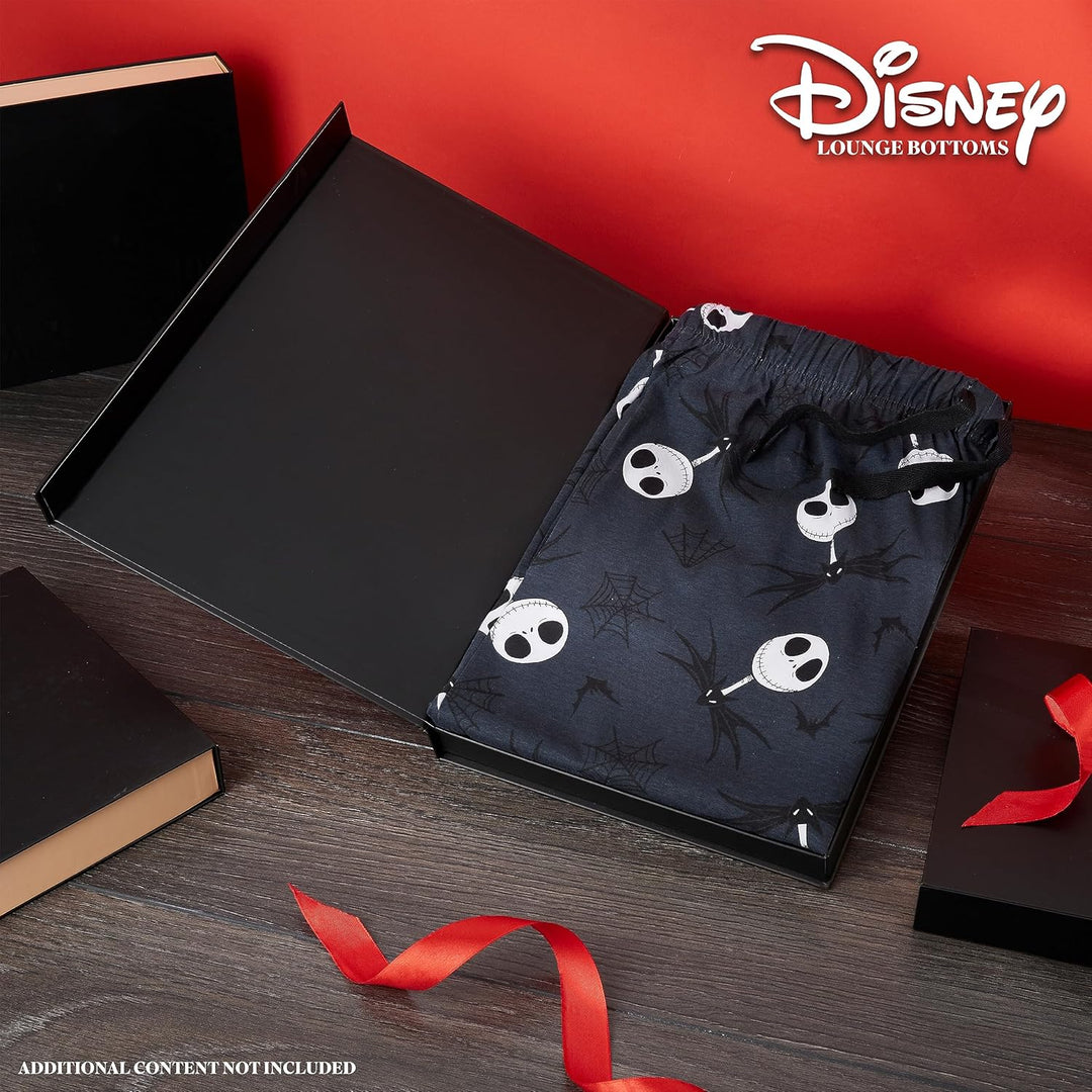 Disney Herren Lang Pyjamahose, Bequeme Loungewear PJs mit Taschen - Geschenke für Ihn, Marine Jack