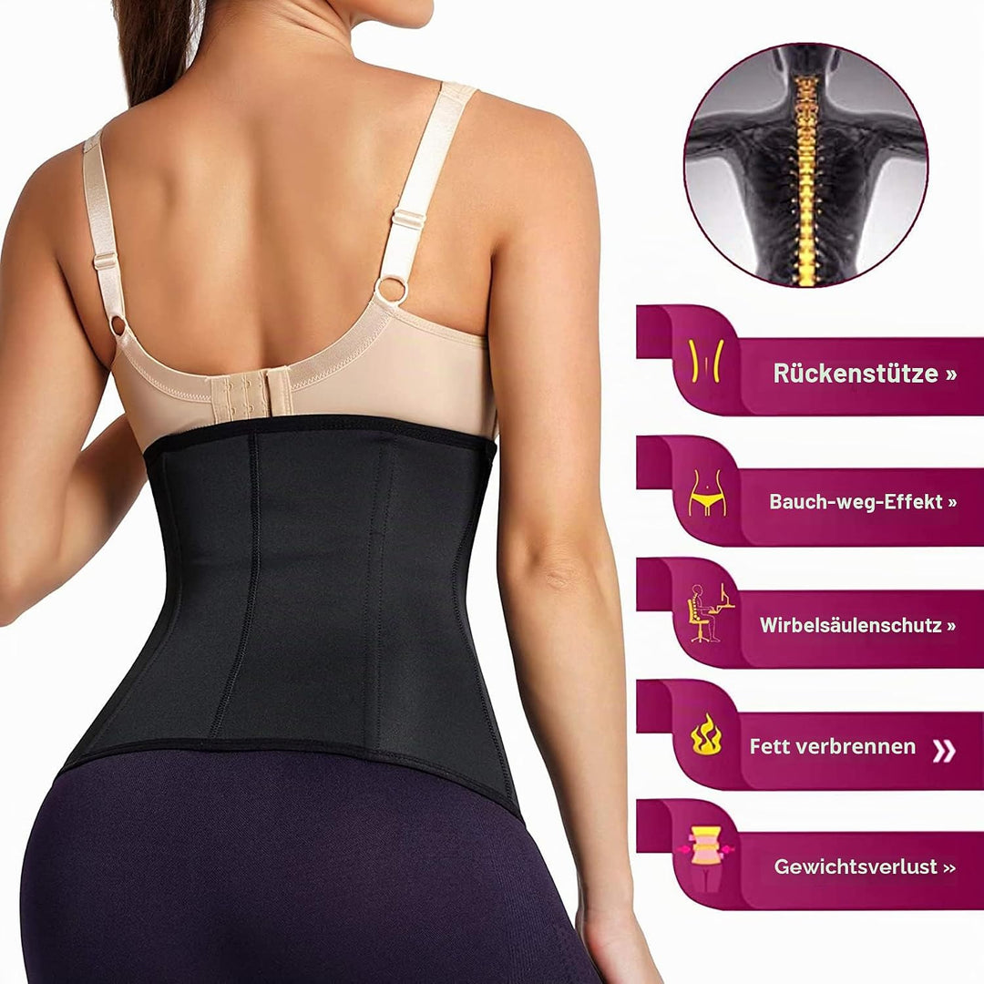 KUMAYES Korsett Damen Waist Trainer Cincher Korsage Taillenformer Bauchweggürtel Corsage Shapewear D