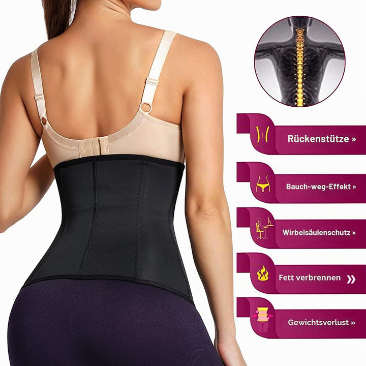 KUMAYES Korsett Damen Waist Trainer Cincher Korsage Taillenformer Bauchweggürtel Corsage Shapewear D