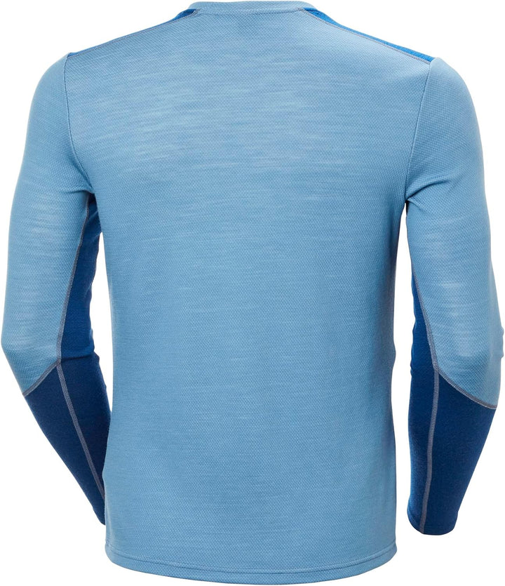 Helly Hansen Herren Lifa Merino Midweight Crew Blau XL, Blau XL