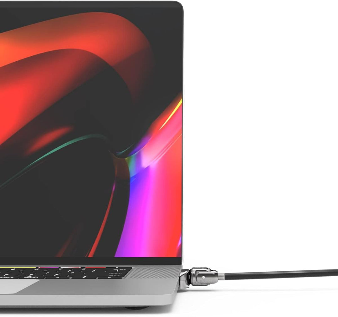 Maclocks Ledge MacBook Pro 16" Schlossadapter mit verschlüsseltem Kabelschloss, MBPR16LDG01KL-2