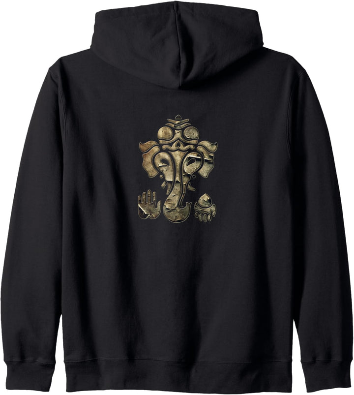 Ganesha, Elephant God, Wisdom, Happiness, Hinduism, Buddhism Kapuzenjacke