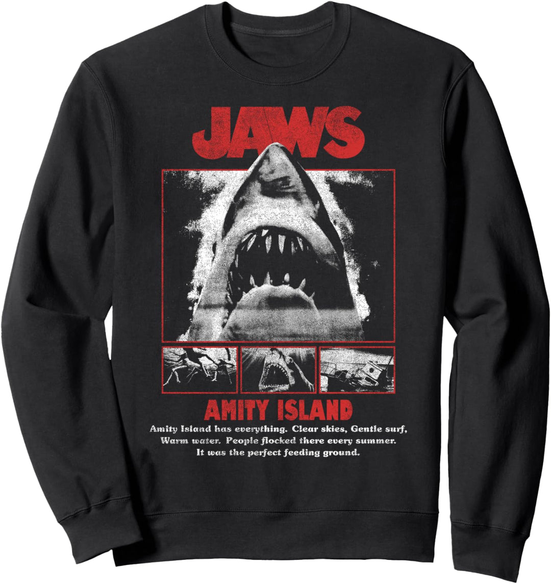 Jaws Movie Pop Poster Sweatshirt