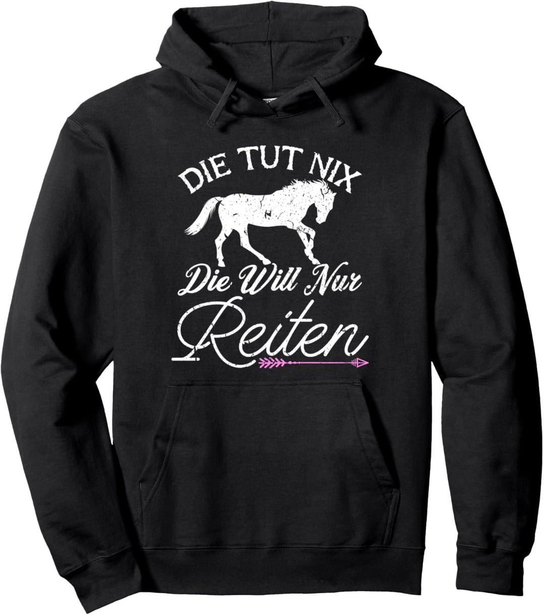Pferde Reiten Design Pferd Damen Reiterin Pullover Hoodie