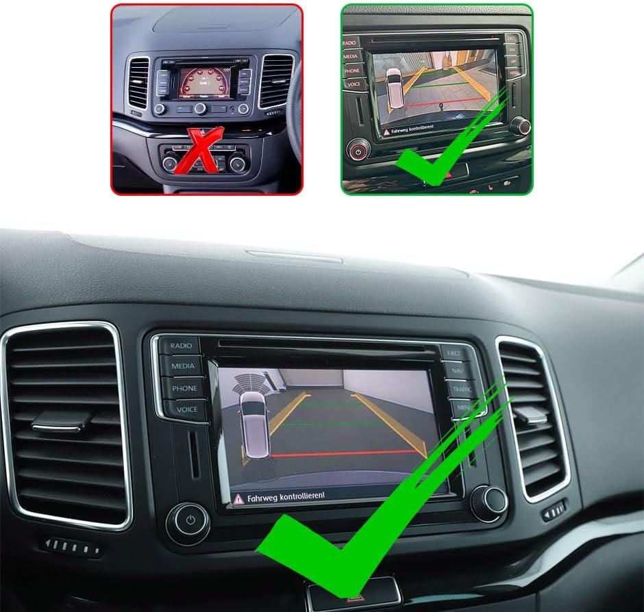 Rückfahrkamera für VW Touran 2016-2020,VW Tiguan II MK2 Allspace 2016-2023,VW Virtus 2018-2024 CANbu