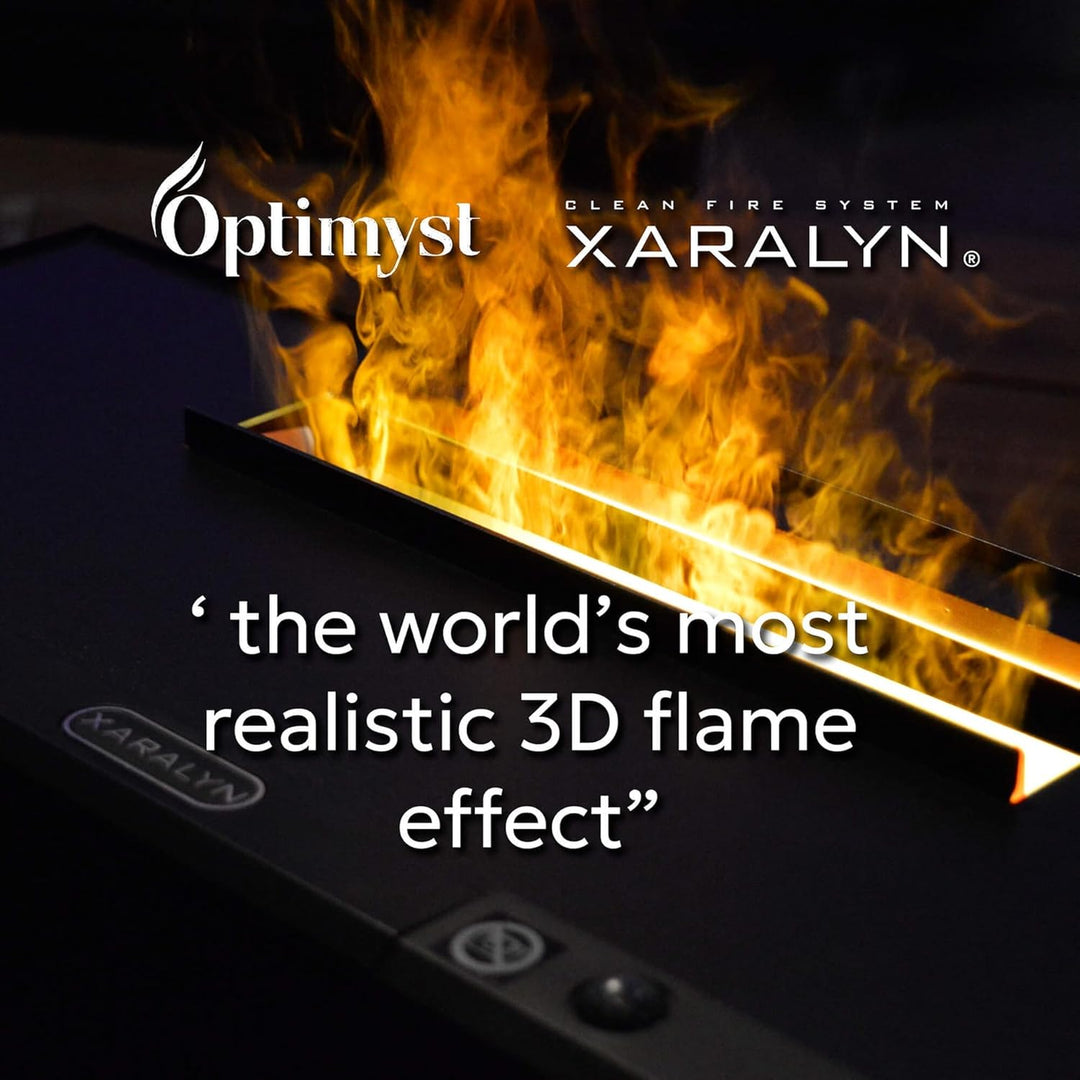 Xaralyn - Elektrischer Einbaukamin Xaralyn Cassette 600-2.4 Eco Opti-Myst Wasserdampfkamin mit Flach