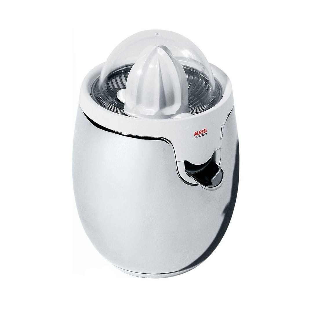Alessi Elektrische Zitronenpresse aus Edelstahl und thermoplastischem Harz, weiss