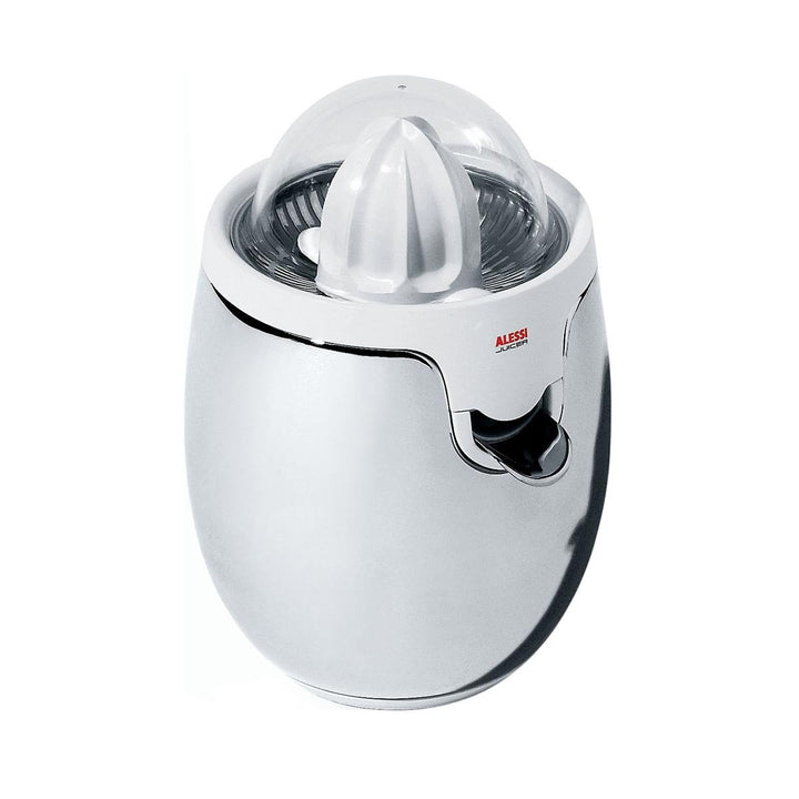 Alessi Elektrische Zitronenpresse aus Edelstahl und thermoplastischem Harz, weiss