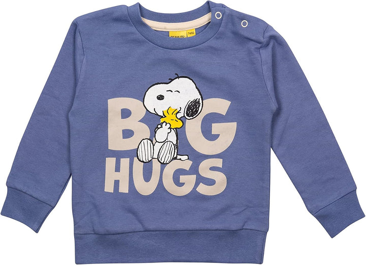United Labels The Peanuts Baby Set Snoopy - Big Hugs - Oberteil Pullover mit Hose 2-Teiler Lila/Rosa