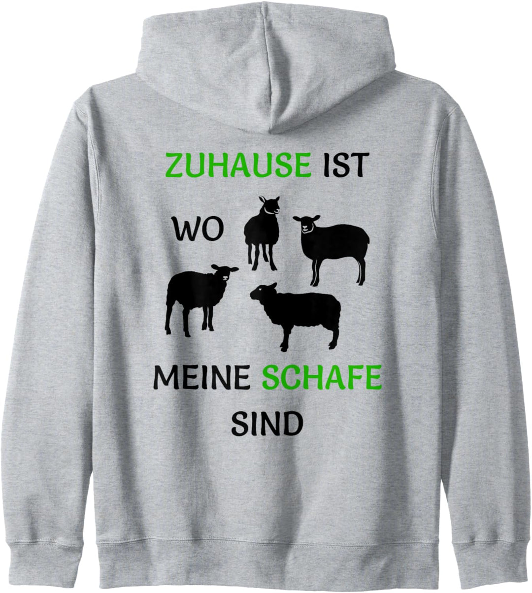 Zuhause ist wo meine Schafe sind. Landwirte & Bauern Schaf Kapuzenjacke