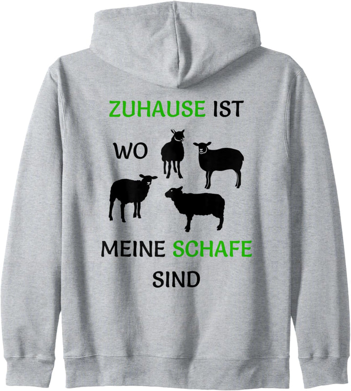 Zuhause ist wo meine Schafe sind. Landwirte & Bauern Schaf Kapuzenjacke
