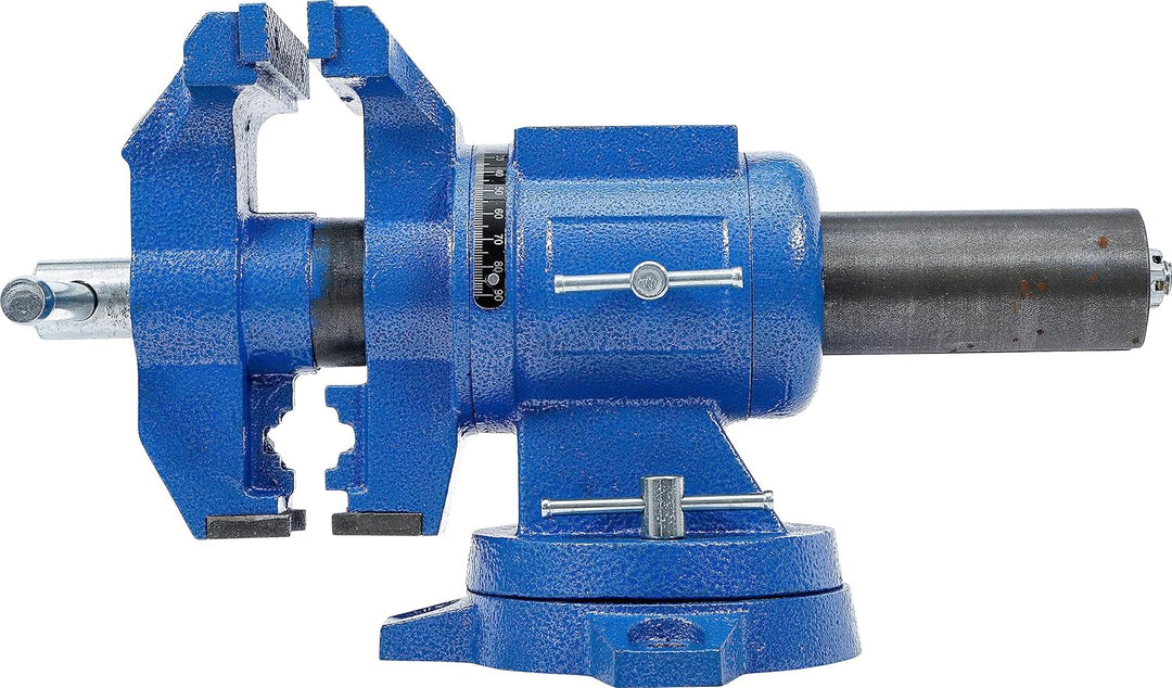 BGS 70965 | Parallel-Schraubstock | 100 mm Spannbacken | 360° drehbar | Werkbankschraubstock 100 mm