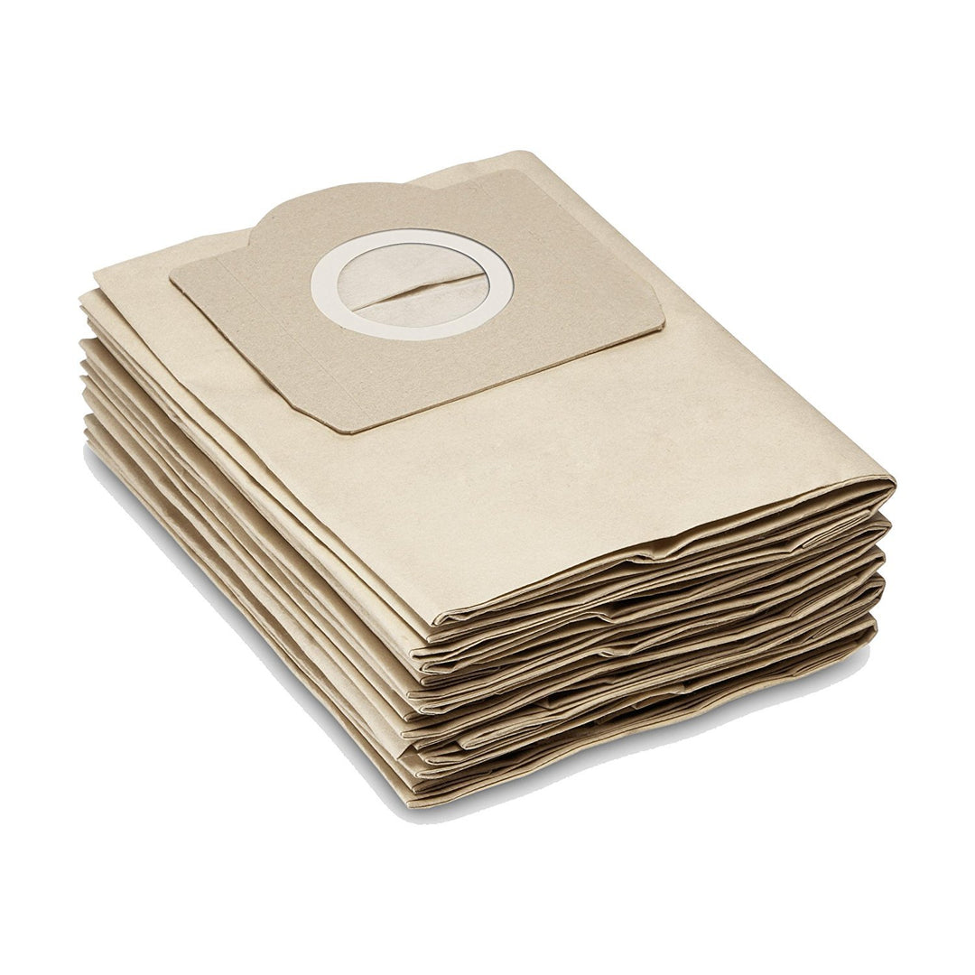 Papier-Filter-Tüten wie 6.959-130.0 passend für KÄRCHER WD2, WD3, MV2, MV3, A2054, A2201, etc. aus d