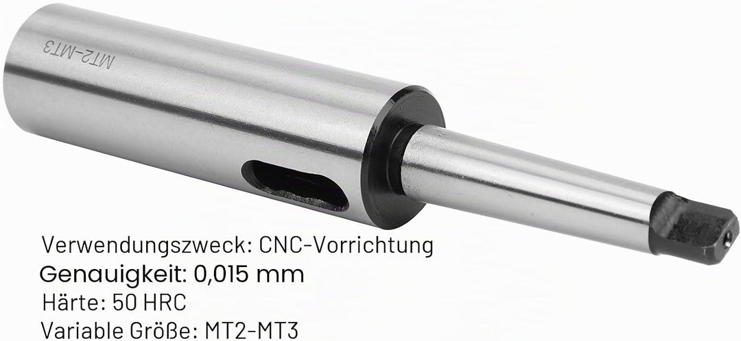 Taper Bohrbüchse, MK2 auf MK3 Adapter Morsekonus Bohrbüchse Reduzieradapter, für Drehmaschinenfräsen