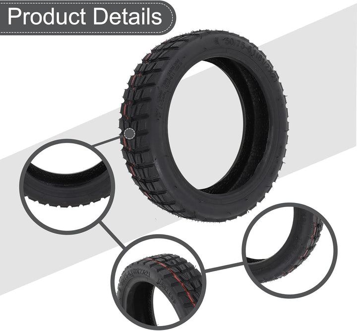 50/75-6.1 Reifen und Schlauch Verstärkt Komplettset, Offroad E Scooter Reifen 8 1/2 x2 mit Schlauch