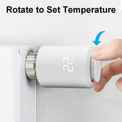 KETOTEK Smart Heizkörperthermostat Zigbee Starter Kit mit Hub, Digitales Heizkörper Thermostat Heizu