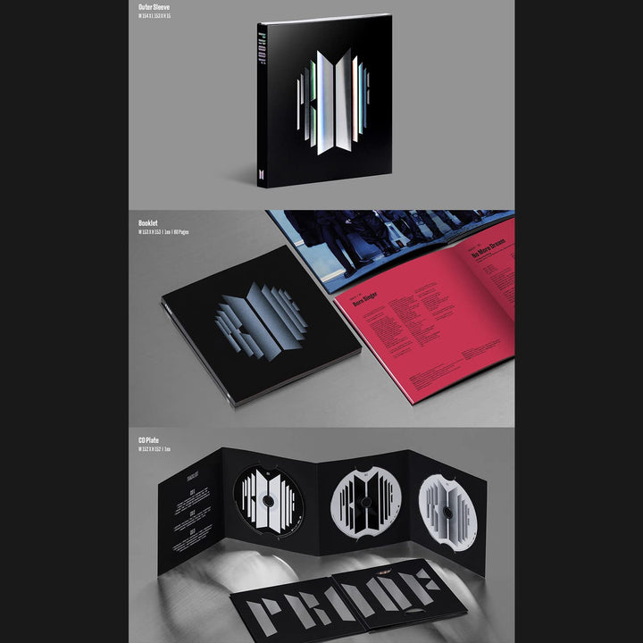 BTS - [Proof] (Compact Edition) Outer Sleeve + Booklet + CD Plate + CD + Photocard + Postcard + Mini