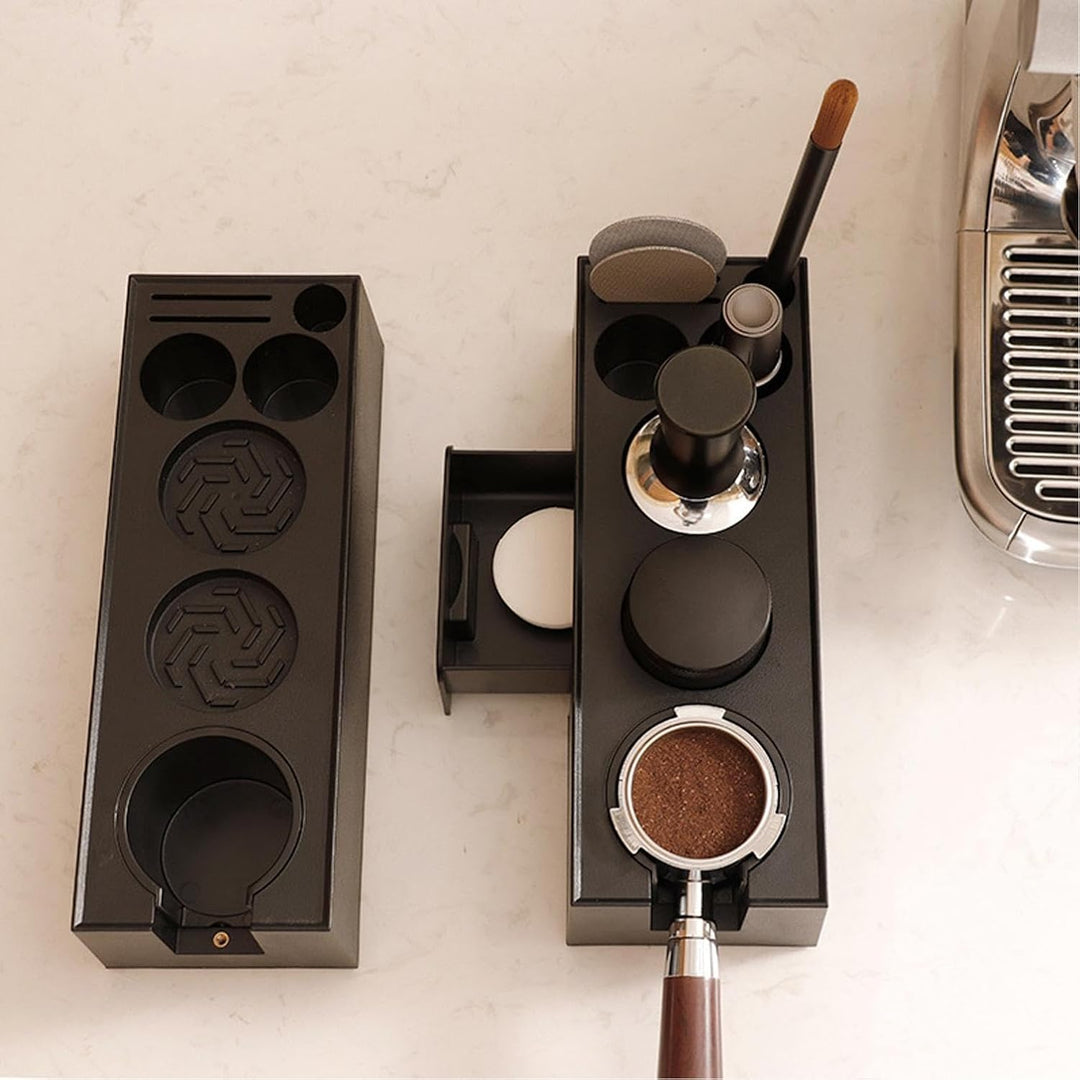 Tamperstation für Barista (51~58mm), Tamper Station aus ABS, Espresso Tamping Station, Kaffe Siebträ