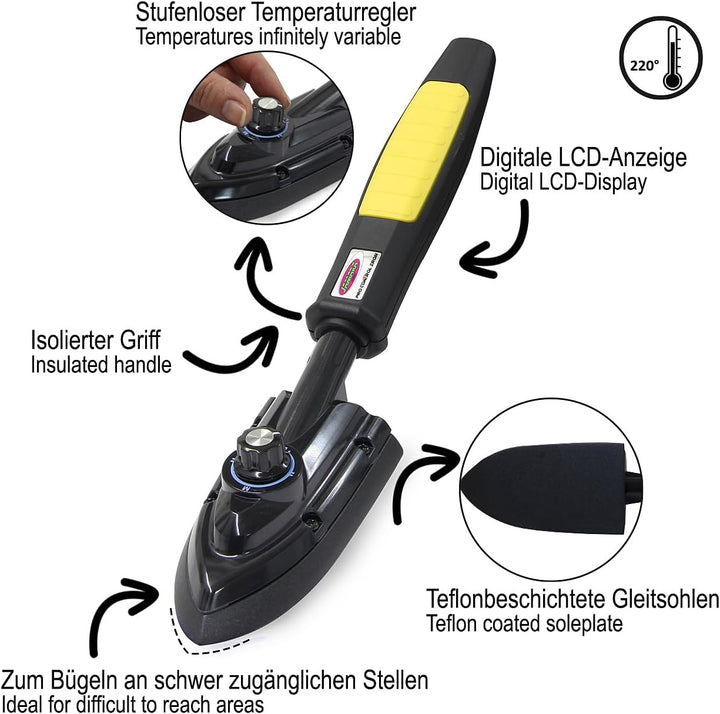 JAMARA 172140 - Folienbügeleisen Pro Control Iron Single, Single