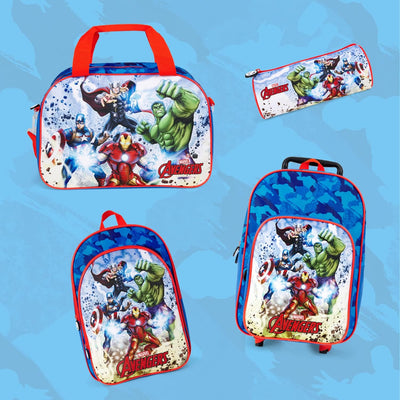 PERLETTI Marvel Avengers Kinder Rucksack mit Rollen - Superhelden Trolley Kindergartenrucksack mit R