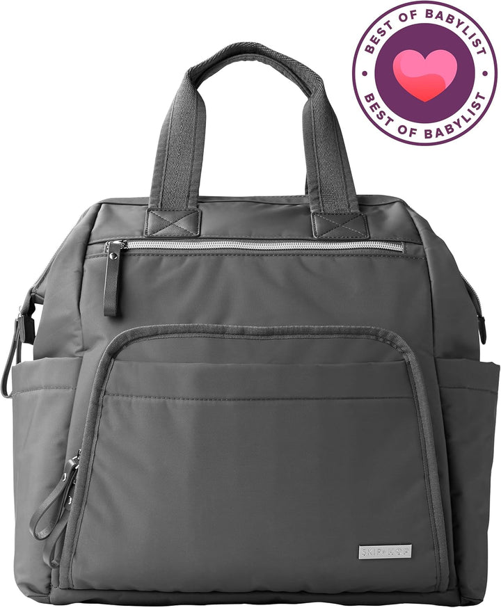 Skip Hop Wickeltasche Rucksack: Hauptrahmen grosse Kapazität breite offene Struktur mit Wickelunterl