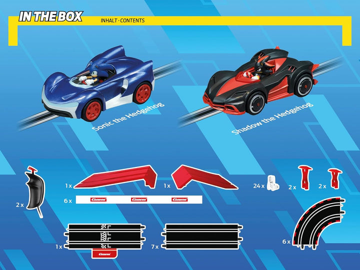Carrera - 20063520 - Sonic the Hedgehog I Batteriebetriebene Carrera Bahn I Actionreiches Rennen Son