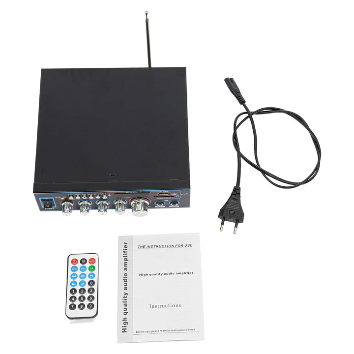 Audioverstärker 120W Bluetooth 5.0 Stereo Hi-Fi Heimkino Auto FM Radio MP3 USB SD Karte Karaoke 2 Mi
