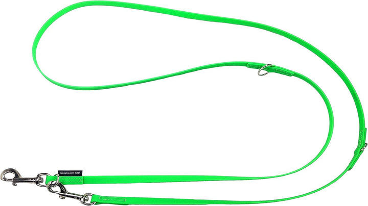 Biothane Hundeleine kleine Hunde/grosse Hunde verstellbar 2m / 2,40m / 2,80m / 3,50m / 5m SILBERNER