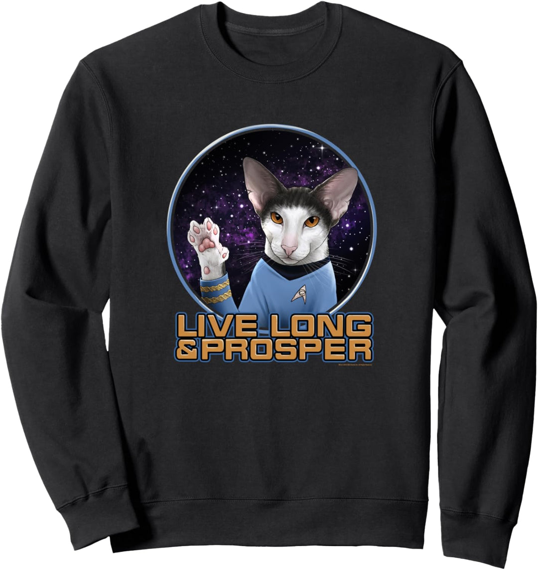 Star Trek Original Series Spock Cat Prosper Sweatshirt
