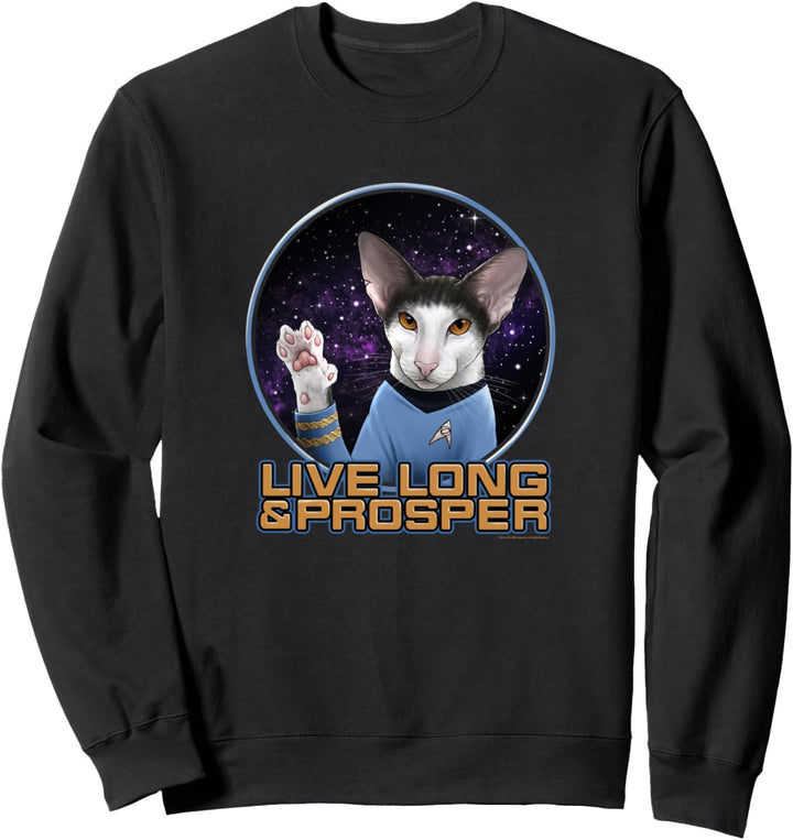 Star Trek Original Series Spock Cat Prosper Sweatshirt