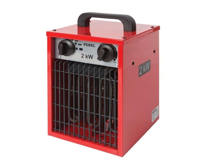 Perel Toolland Construction Heater with 3 Levels / Fan Function and Thermostat / 2 kW, Grey