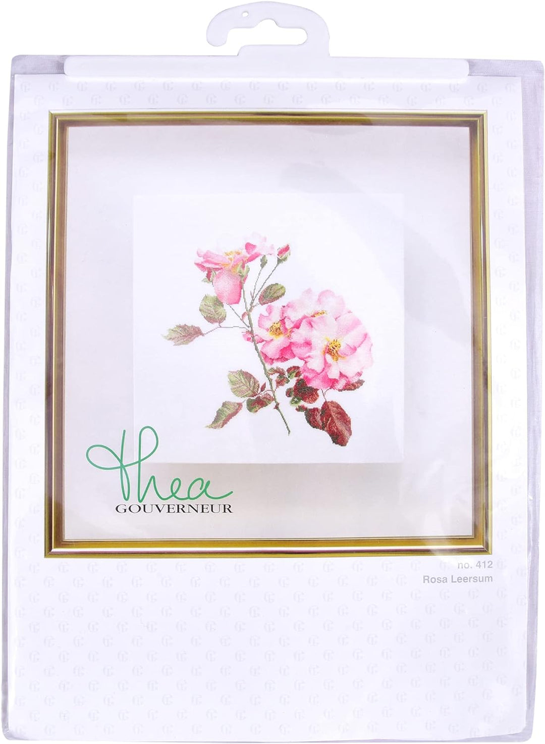 Thea Gouverneur - Kreuzstich-Set - Rosa Leersum - Aida - 18 Count - Für Erwachsene - 412A 412A White