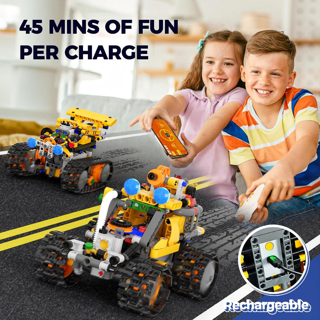 4-In-1 Technic Roboter Bauspielzeug Für Kinder, MINT Roboter Spielzeug | 588 PCS, App &amp; Fernbedienun