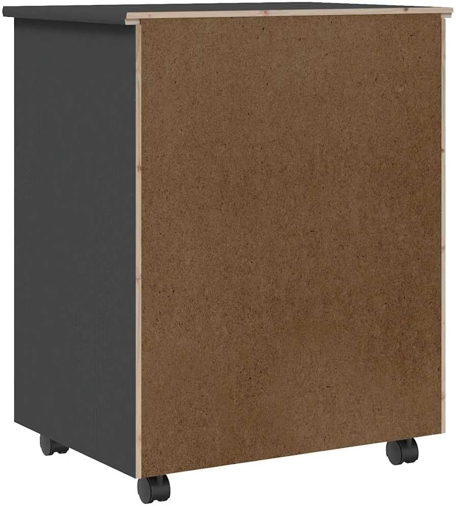 vidaXL Rollschrank, Rollcontainer mit 6 Schubladen, Kommode Schubladenschrank mit Rollen, Büroschran