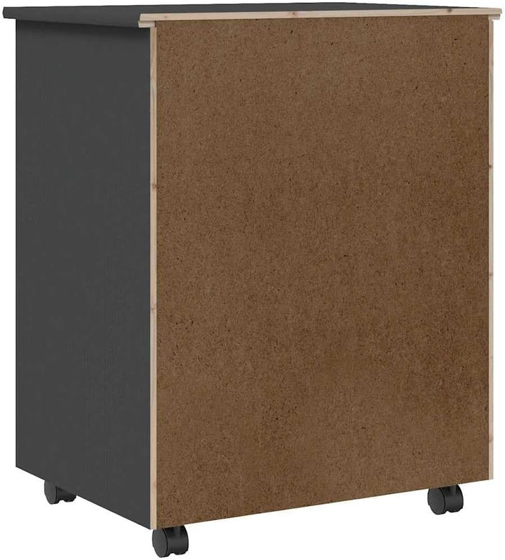 vidaXL Rollschrank, Rollcontainer mit 6 Schubladen, Kommode Schubladenschrank mit Rollen, Büroschran