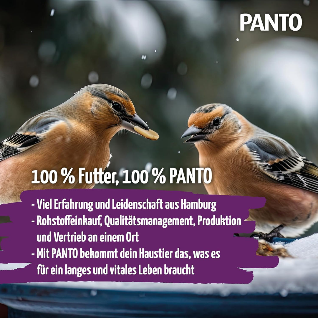 PANTO Wildvogelfutter Power Mix – 20 kg Vogelfutter für Futterhäuschen, Streufutter für Vögel mit So