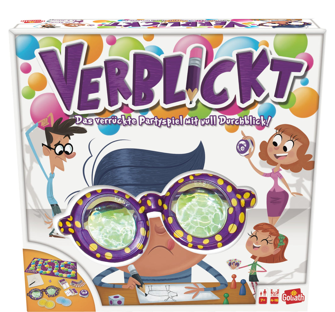 Goliath - VERBLICKT - Gesellschaftsspiel für Kinder, Spiele ab 7 Jahren, Partyspiele für 4 bis 16 Sp