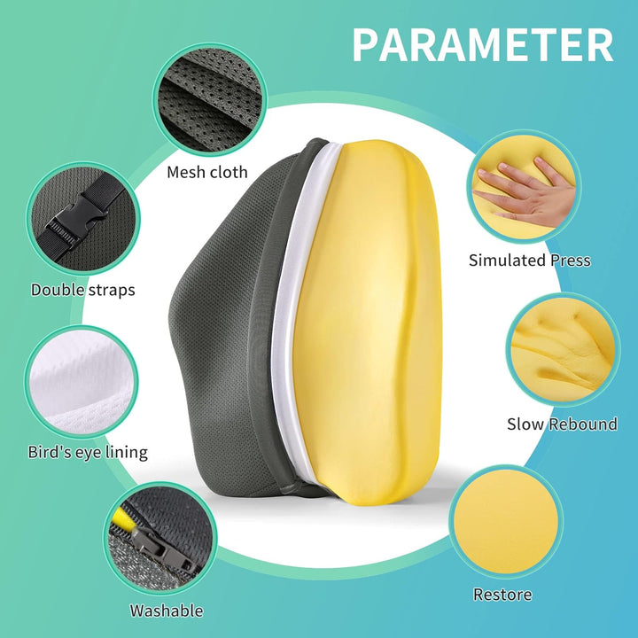 Lendenwirbelstützkissen lendenkissen bürostuhl Rückenstützkissen Stuhl Autositz Rückenstütze Ergonom