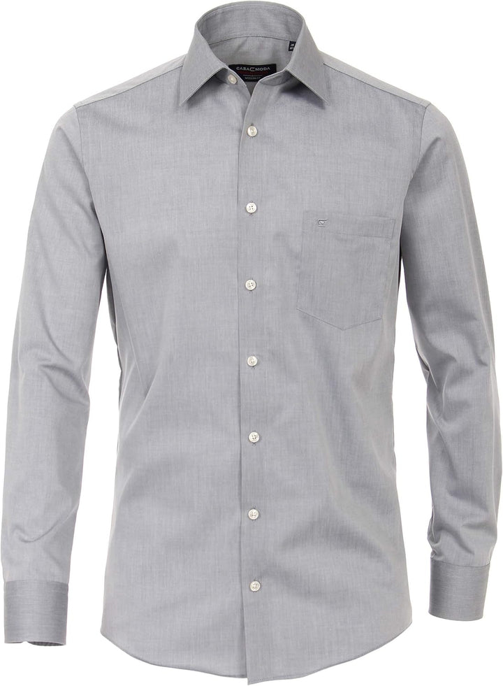 CASAMODA Herren Popeline Hemd uninah 006550 Modern Fit 39 Hellblau, 39 Hellblau