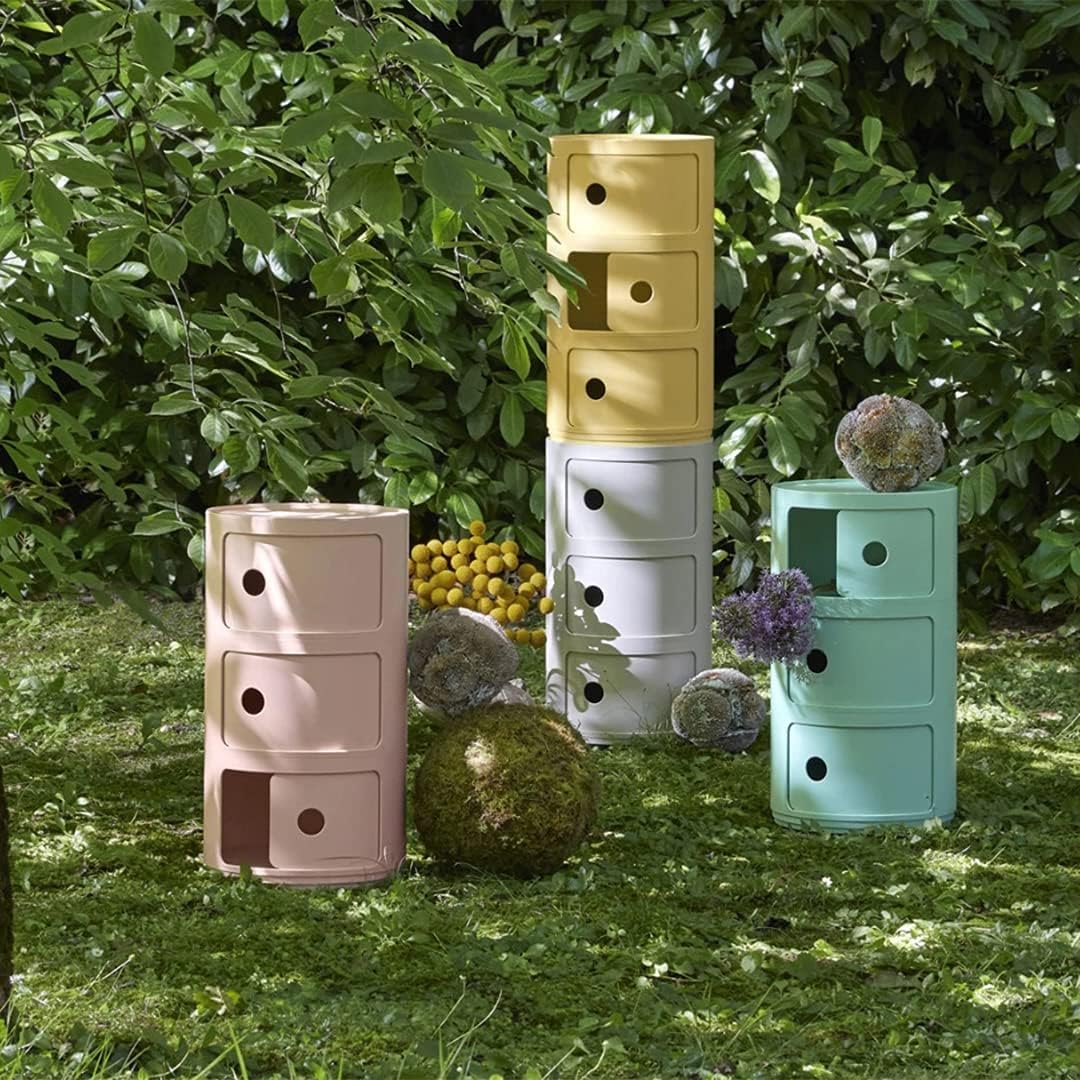 Kartell Componibili Bio, Container 3-fächer, Grün 3-fächer Bio Grün, 3-fächer Bio Grün