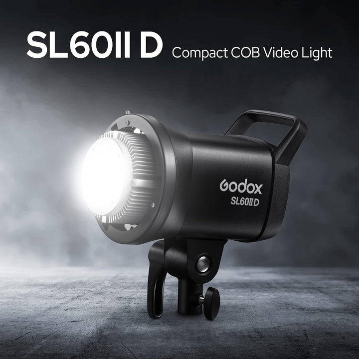 Godox SL60IID 6500K White LED Video Light 8 FX Effects, Silent Mode, 0%~100% Brightness Adjustment f