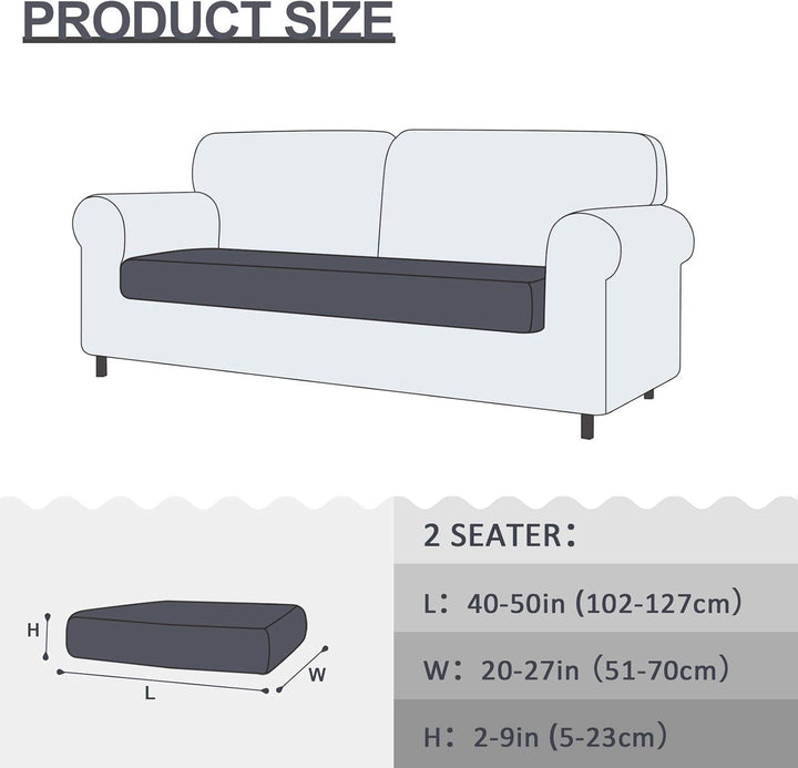 TAOCOCO Rutschfester Sofa Sitzkissenbezug, Elastische Sofakissenbezüge, Dehnbar, Waschbar, Für Sofa