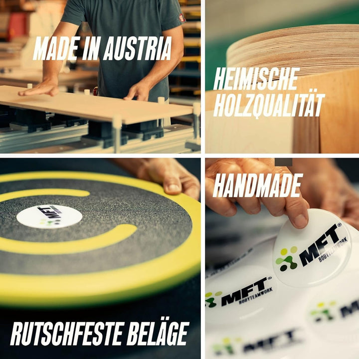 MFT Challenge Disc Classic Balance Board (made in Austria) stabil aus Holz mit rutschfestem Belag, G