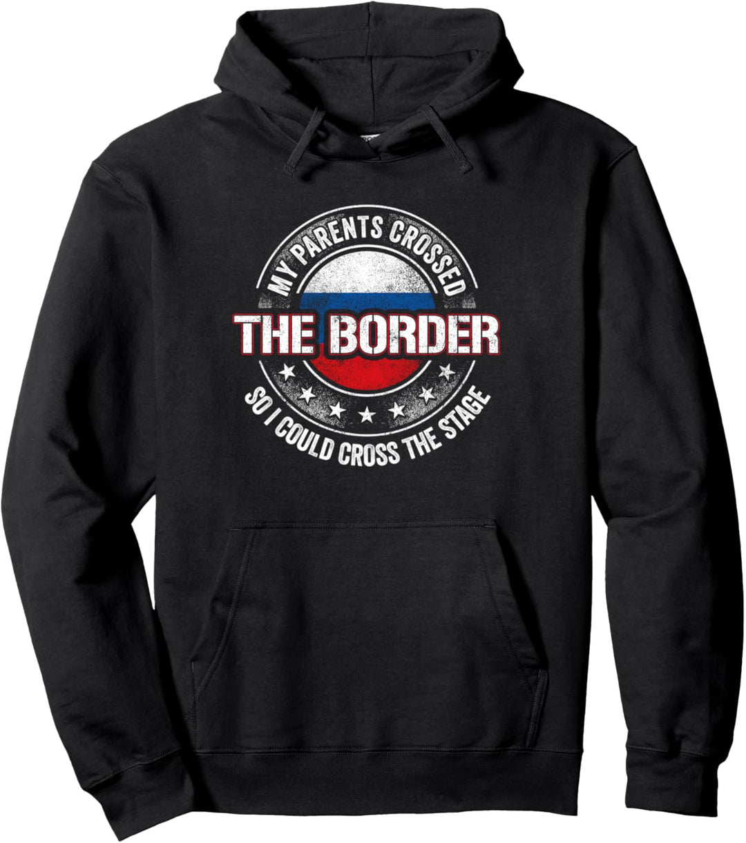Russland Russische Wurzeln Russisches Erbe Stolze Russische Flagge Pullover Hoodie