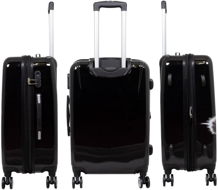 Hartschalen Koffer Trolley mit hochwertigem Motiv Print Kätzchen mit Dehnfalte, Grösse L Kätzchen L,