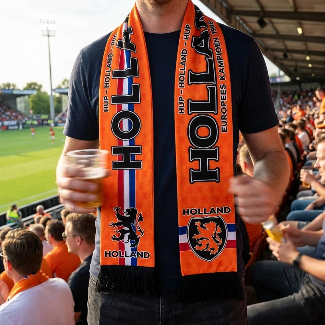 Holland Schal (Seidenschal/Sommerschal), für Europameisterschaft, Fussballschal, Kult-Schal, Souveni