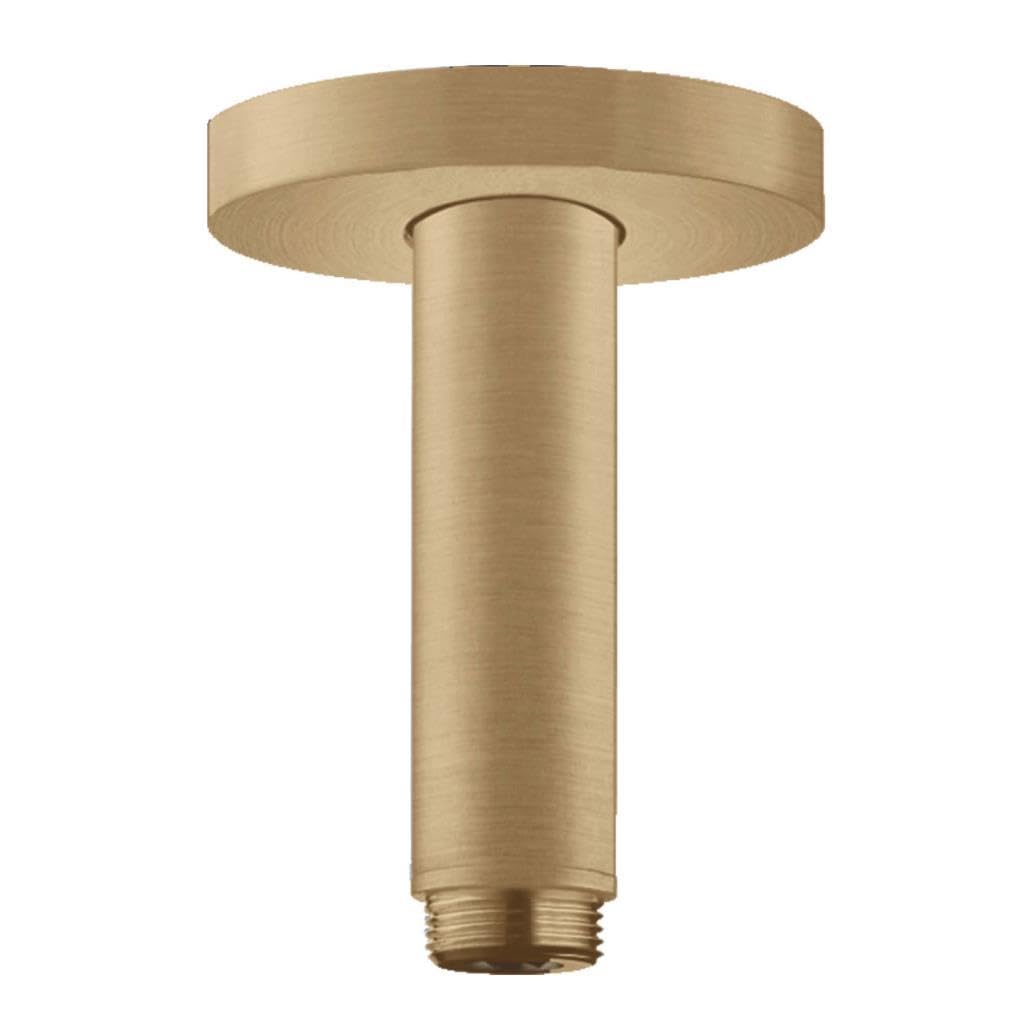hansgrohe Deckenanschluss S für Regendusche, Anschluss Kopfbrause 10 cm, Brushed Bronze Brushed Bron
